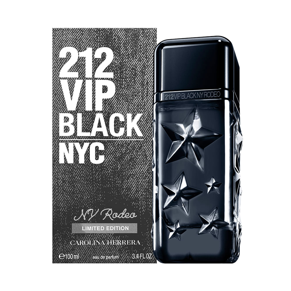 Perfume masculino carolina herrera 212 vip black ny rodeo edição limitada eau de parfum for men 100ml Perfume masculino carolina herrera 212 vip black ny rodeo edição limitada eau de parfum for men 100ml