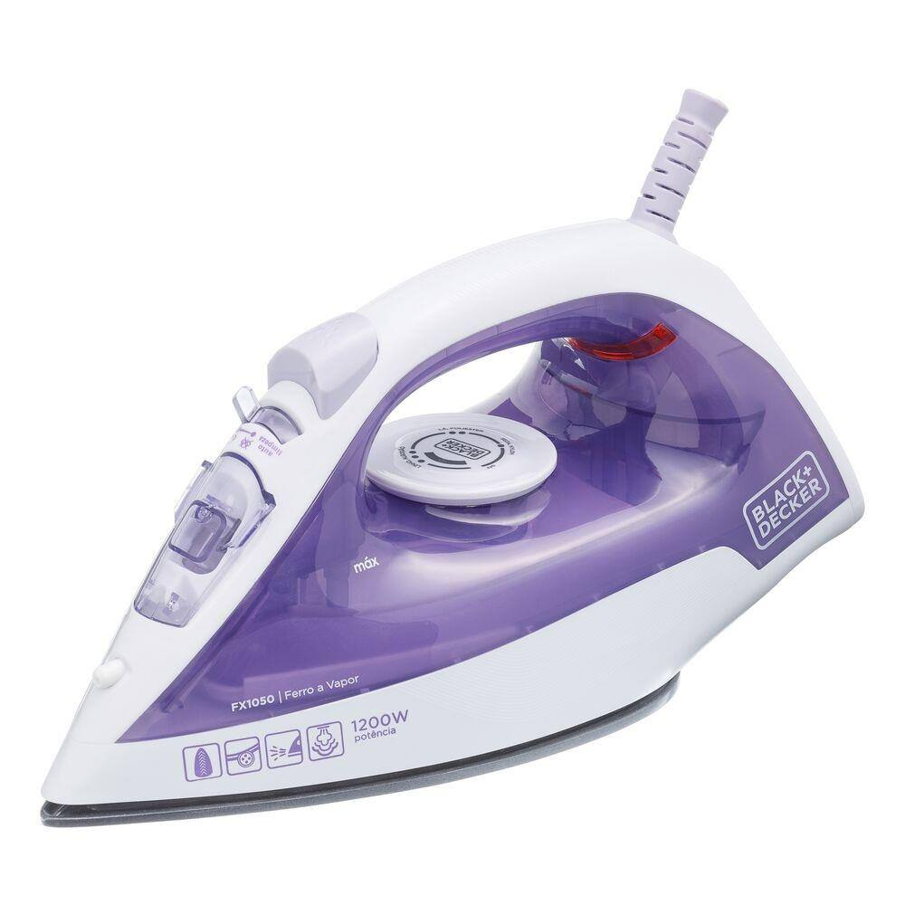 Ferro a Vapor Black&Decker FX1050 1200W Base Antiaderente Spray Frontal Cabo Giratório - 220V