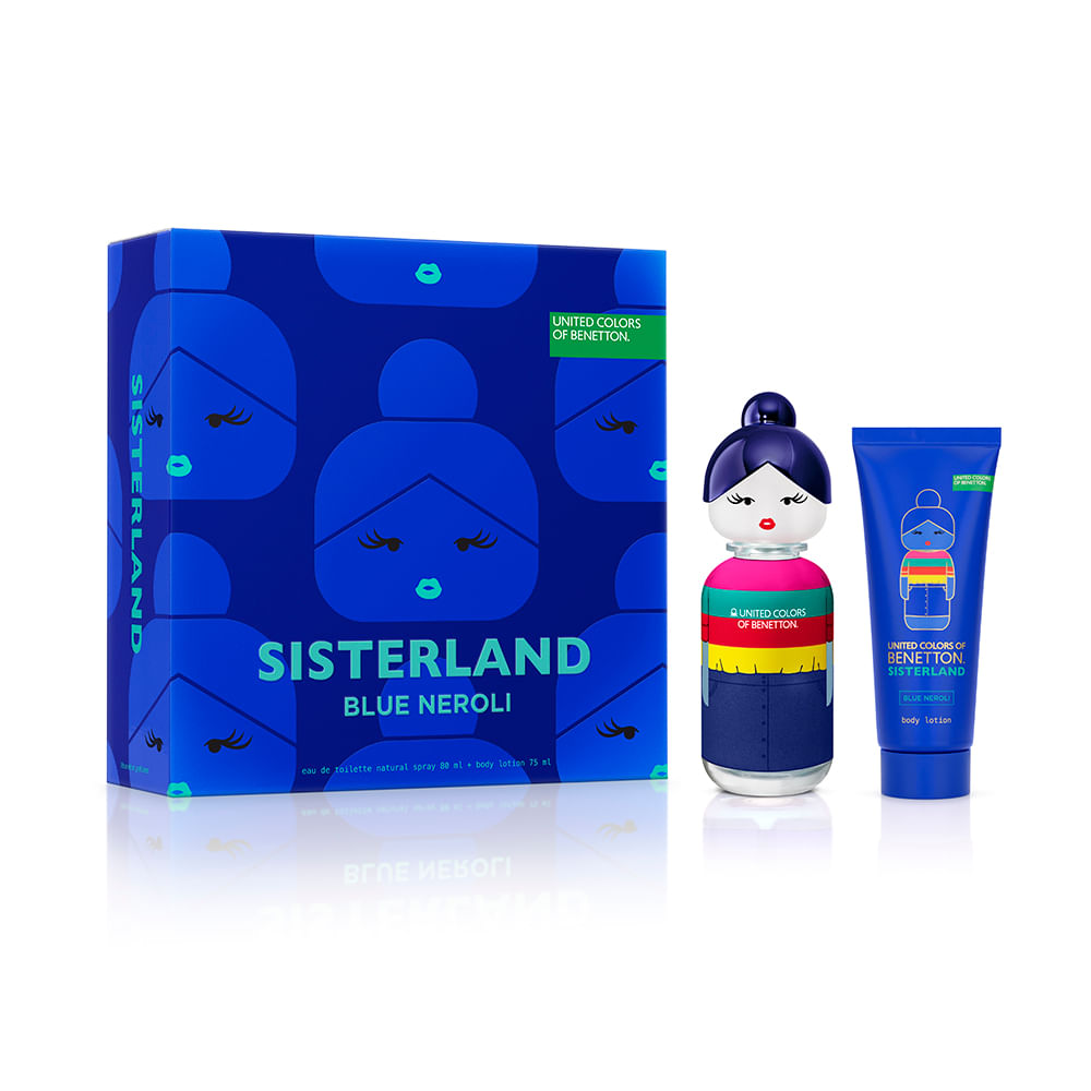 Kit feminino benetton united colors sisterland blue neroli Kit feminino benetton united colors sisterland blue neroli