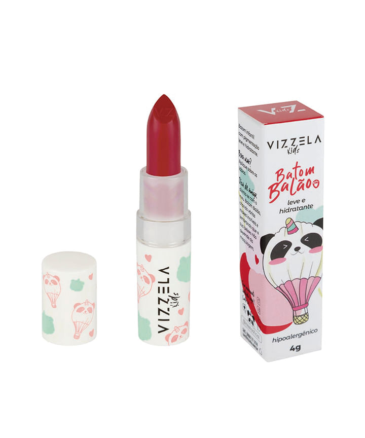 Batom vizzela infantil balão flutua 4g Batom vizzela infantil balão flutua 4g