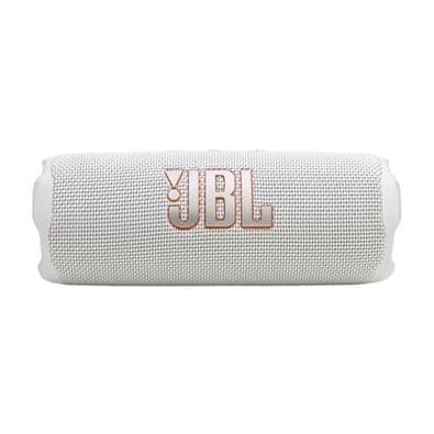 Caixa de Som Bluetooth Portátil JBL Flip 7, 35W RMS, À Prova d'Água IP68, Bateria de 14h, Auracast, Branca - JBLFLIP7WHTBR