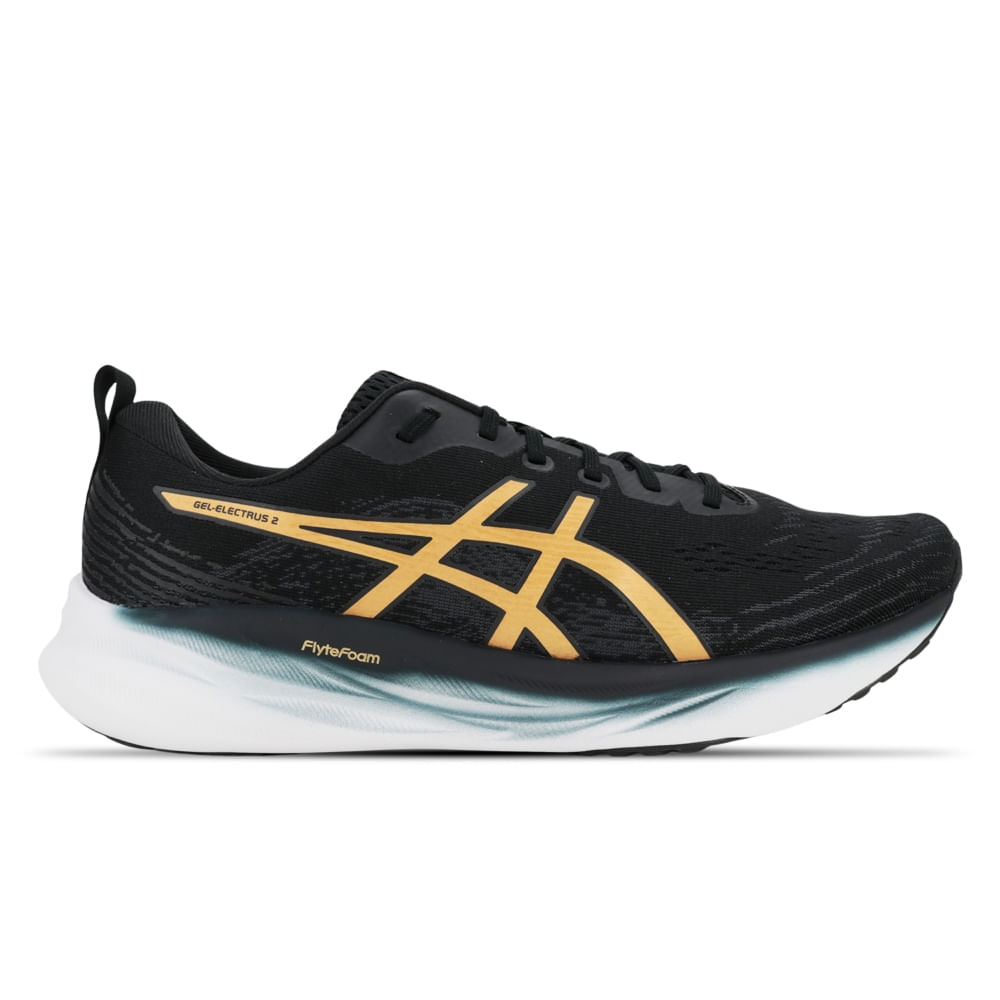 Tênis ASICS GEL-Electrus 2 - Masculino - Preto/Dourado
