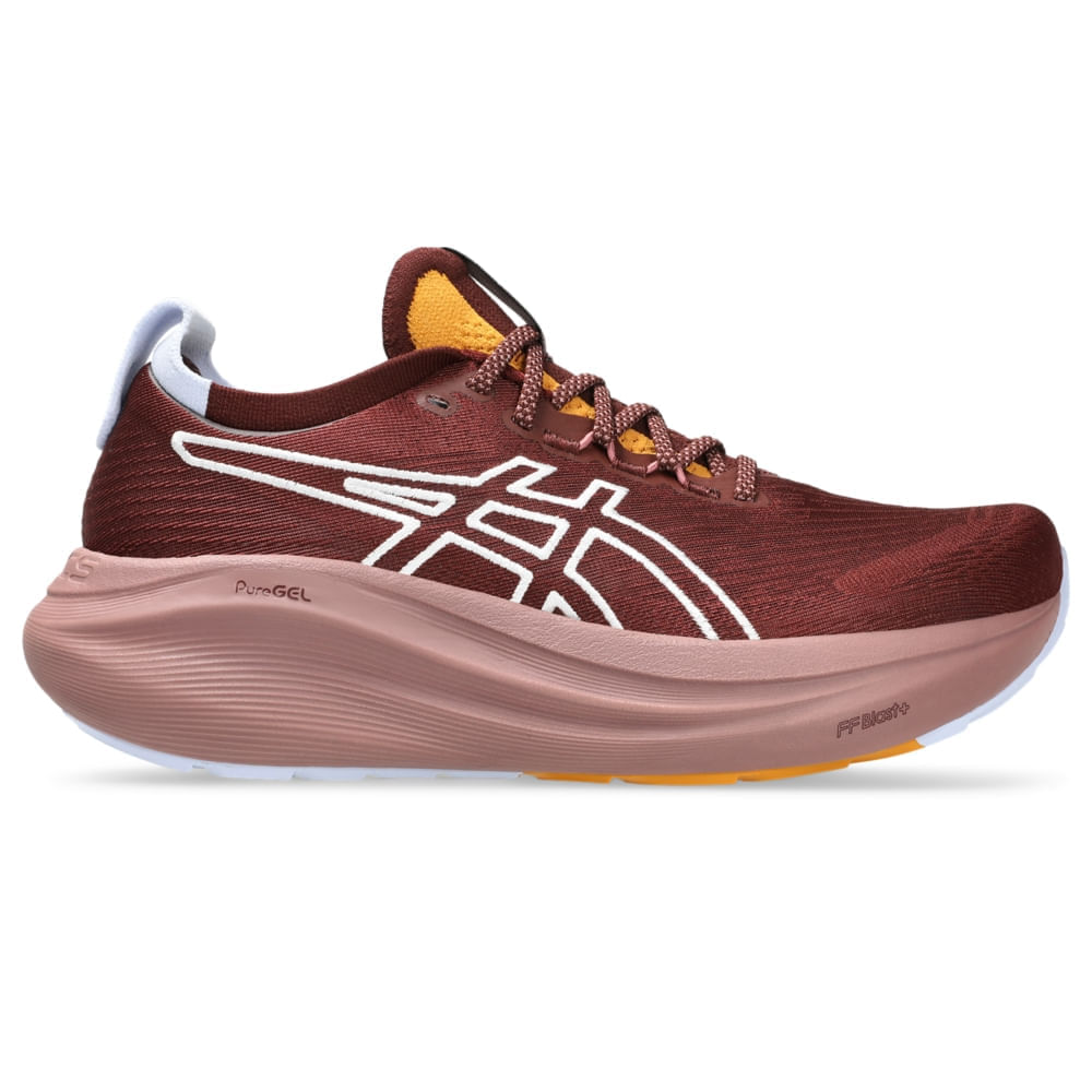 Tênis ASICS GEL-Nimbus 27 Tr - Feminino - Marrom Tênis ASICS GEL-Nimbus 27 Tr - Feminino - Marrom