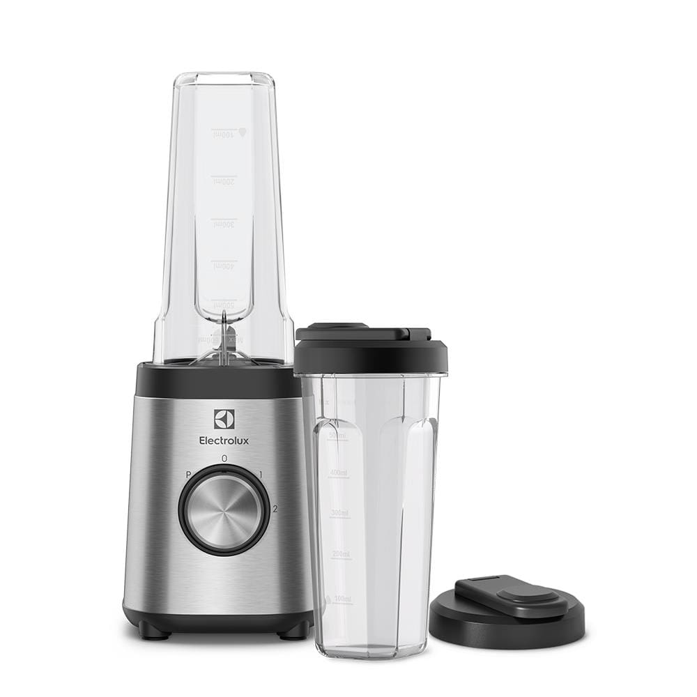 Liquidificador Portátil Electrolux BSE20 320W 2 Garrafas Inox Escovado - 110V Liquidificador Portátil Electrolux BSE20 320W 2 Garrafas Inox Escovado - 110V
