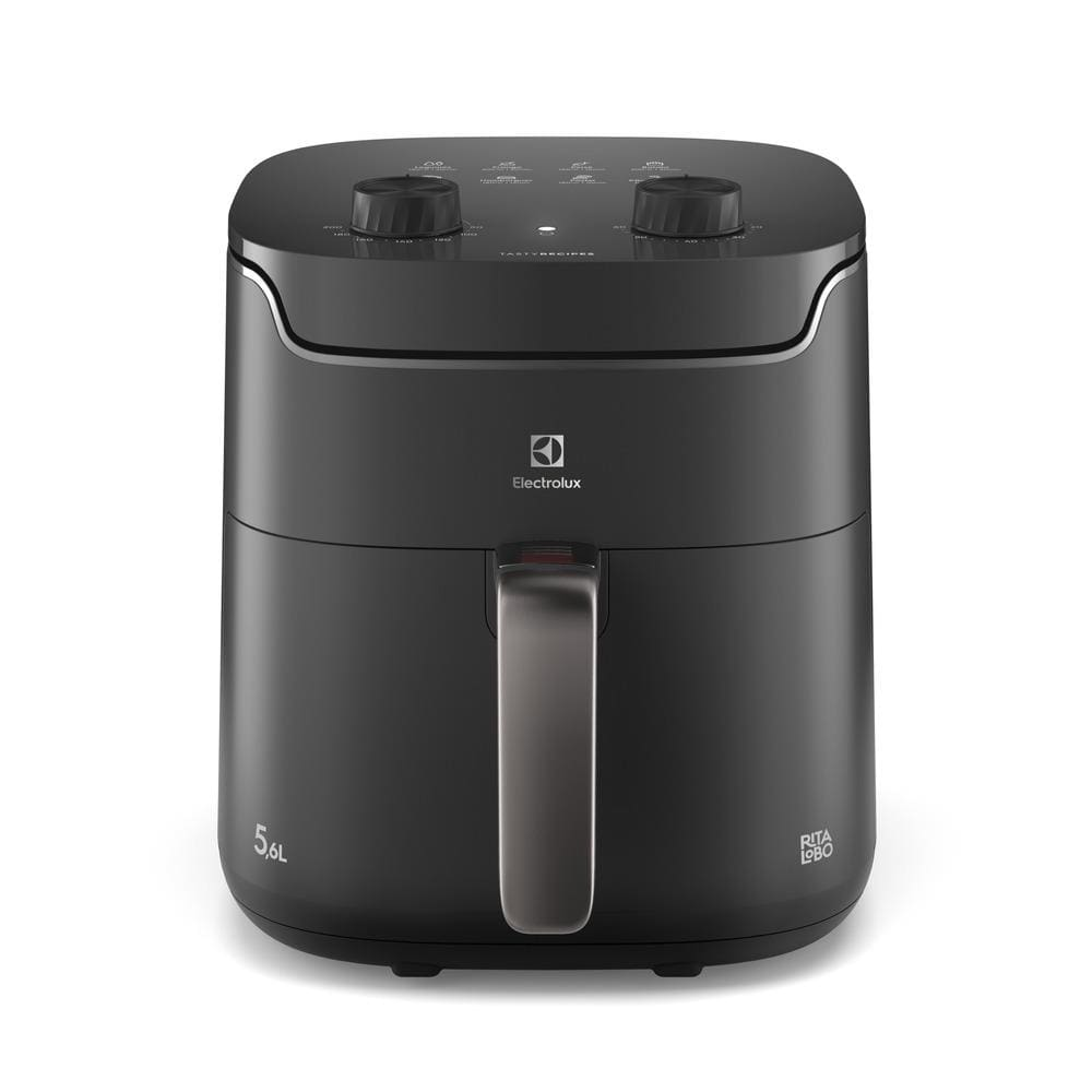Fritadeira Air Fryer Electrolux EAF40 Rita Lobo 5,6L Efficient 1400W Antiaderente Desligamento Automático Econômica Cinza - 220V