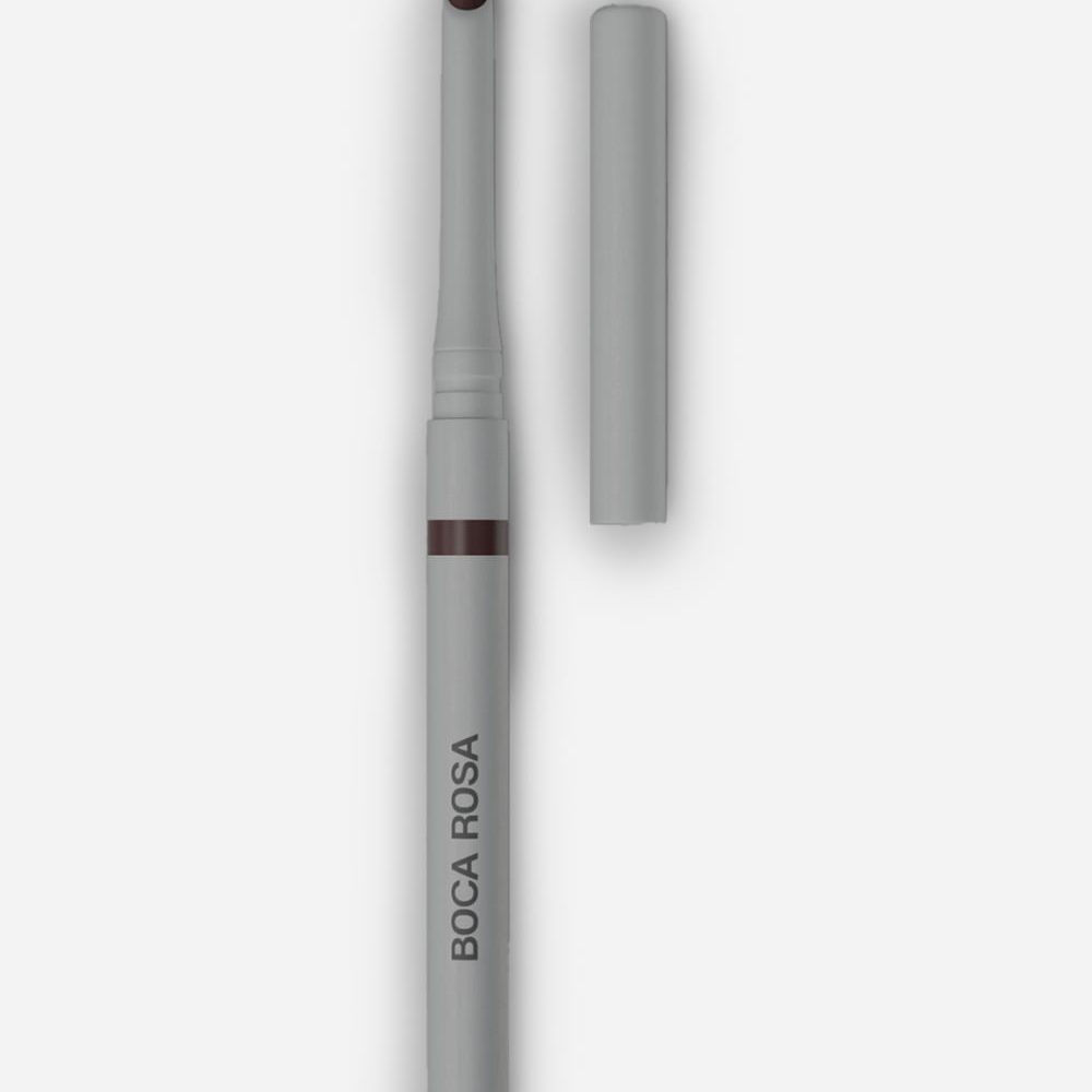 Lápis para contorno labial boca rosa marrom intenso