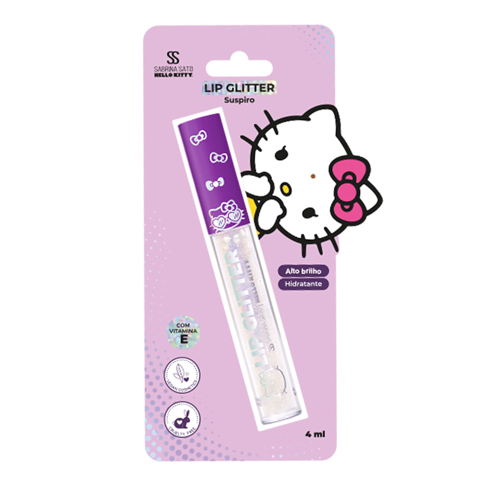 Lip glitter hello kitty sabrina sato suspiro 4ml transparente