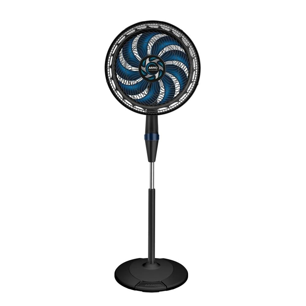 Ventilador de Coluna Arno X-TREME 9 40cm 160W Silencioso Preto e Azul - 220V