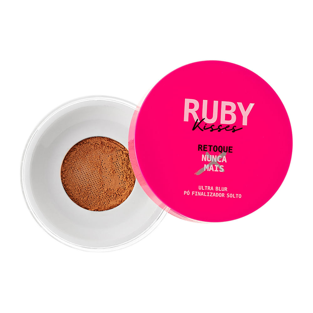 Pó finalizador ruby kisses ultra blur solto retoque nunca mais deep