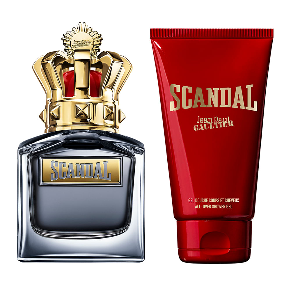 Kit masculino jean paul gaultier scandal eau de toilette for him 50ml e all over gel de banho 75ml Kit masculino jean paul gaultier scandal eau de toilette for him 50ml e all over gel de banho 75ml