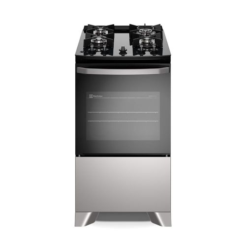 Fogão 4 bocas Electrolux Cinza Efficient Mesa Vidro, Tripla Chama e PerfectCook (FE4GG) - Bivolt Fogão 4 bocas Electrolux Cinza Efficient Mesa Vidro, Tripla Chama e PerfectCook (FE4GG) - Bivolt
