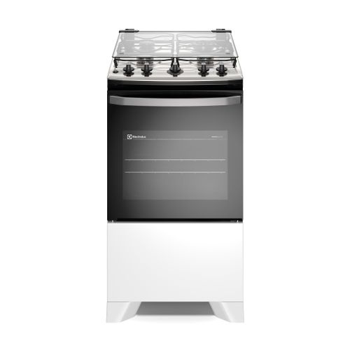 Fogão 4 bocas Electrolux Efficient Branco Mesa Inox, PerfectCook e VaporBake® (FE4IW) - Bivolt Fogão 4 bocas Electrolux Efficient Branco Mesa Inox, PerfectCook e VaporBake® (FE4IW) - Bivolt
