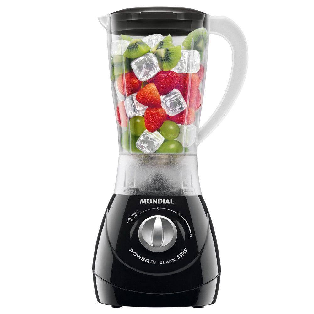Liquidificador Mondial Power 550W 2 Velocidades 2 litros Black L29 - 220V Liquidificador Mondial Power 550W 2 Velocidades 2 litros Black L29 - 220V
