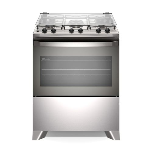 Fogão 5 bocas Electrolux Cinza Efficient Mesa Inox, PerfectCook e VaporBake® (FE5IG) - Bivolt Fogão 5 bocas Electrolux Cinza Efficient Mesa Inox, PerfectCook e VaporBake® (FE5IG) - Bivolt