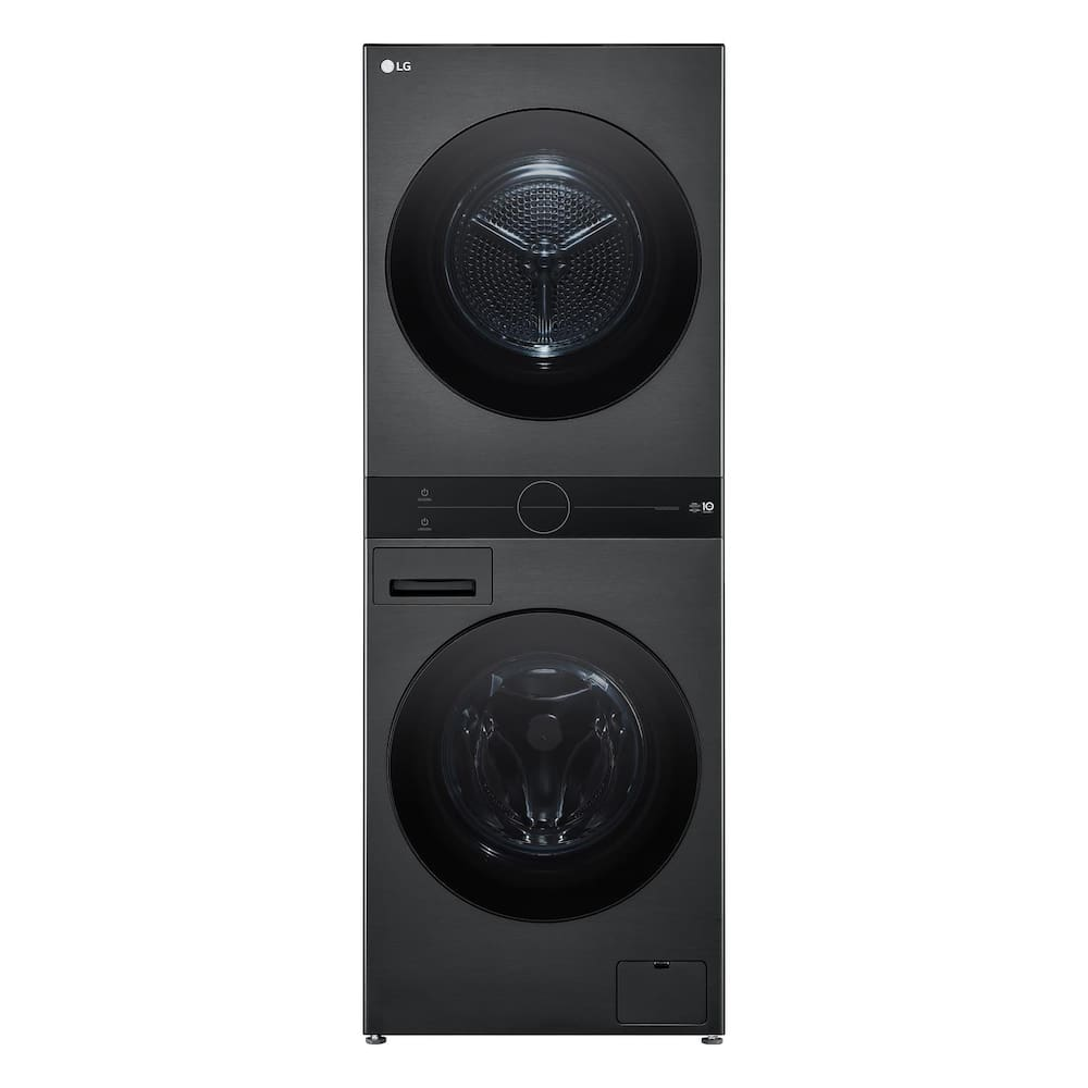Lavadora e Secadora LG WK14BS6 WashTower 14kg TurboWash 360° AI ThinQ Black Inox - 110V