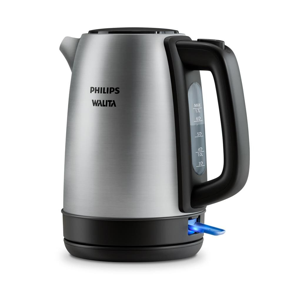 Chaleira Elétrica Philips Walita S3000 HD9350 1,7L Desligamento Automático Filtro Micromesh Inox - 110V