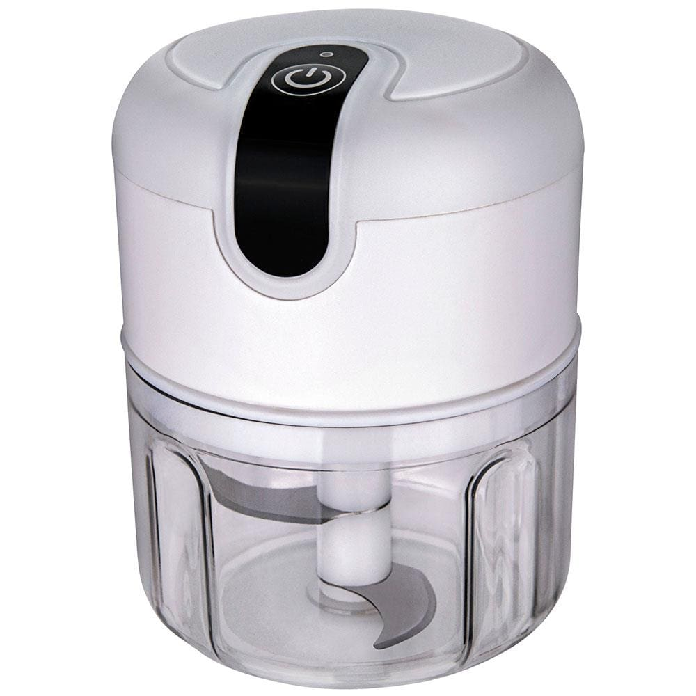 Mini Processador de Alimentos Euro 3 Lâminas Cabo USB - Branco