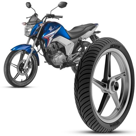 Pneu Moto Honda Cg Titan Rinaldi Aro 18 80/100-18 47p Dianteiro HB37 Pneu Moto Honda Cg Titan Rinaldi Aro 18 80/100-18 47p Dianteiro HB37