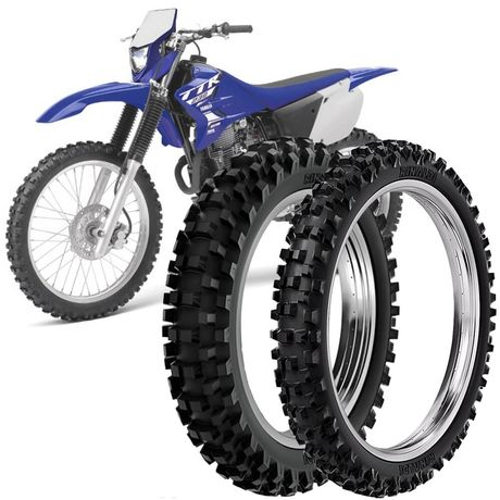 2 Pneu Moto TT-R 230 Rinaldi 110/100-18 64m 80/100-21 51m RW33 2 Pneu Moto TT-R 230 Rinaldi 110/100-18 64m 80/100-21 51m RW33