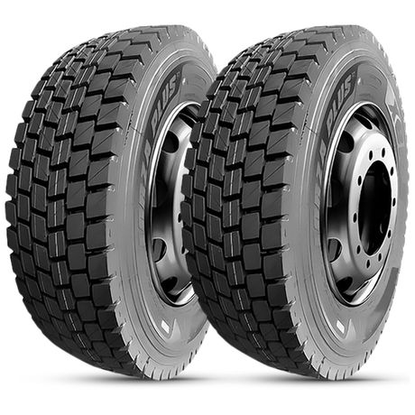 Kit 2 Pneu Aro 22.5 295/80R22.5 XBRI 152/149L 18PR TL Forza Plus F1 Kit 2 Pneu Aro 22.5 295/80R22.5 XBRI 152/149L 18PR TL Forza Plus F1