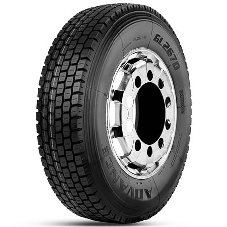 Kit 2 Pneu Aro 22.5 295/80R22.5 Advance 152/148M TL GL267D Kit 2 Pneu Aro 22.5 295/80R22.5 Advance 152/148M TL GL267D