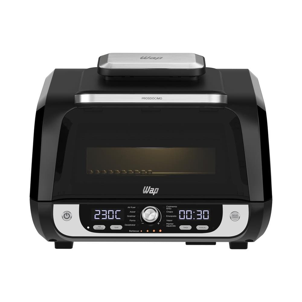 Fritadeira Air Fryer WAP Barbecue Digital 1700W 12 Funções Painel LED GrayStone Sem Óleo Sem Fumaça - 110V Fritadeira Air Fryer WAP Barbecue Digital 1700W 12 Funções Painel LED GrayStone Sem Óleo Sem Fumaça - 110V