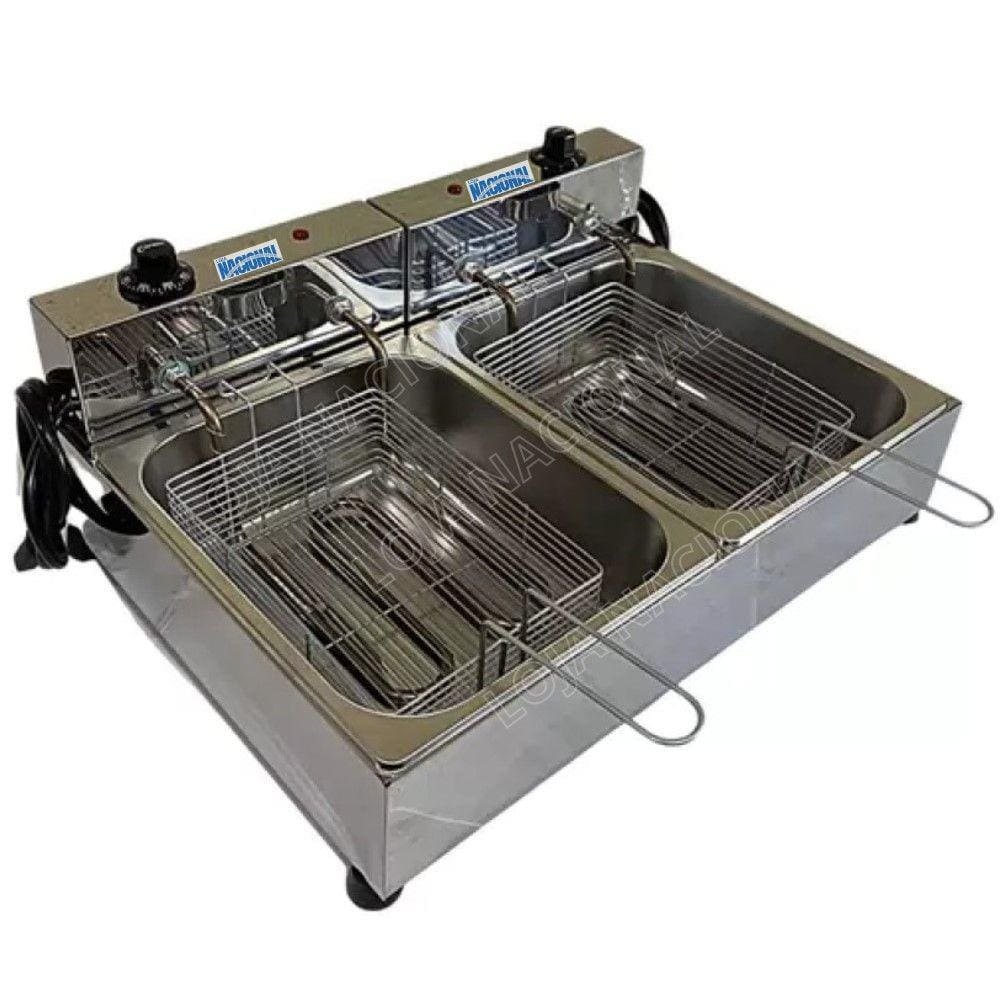 Fritadeira Industrial Elétrica 2 Cubas 10 L 127V Loja Nacional Fritadeira Industrial Elétrica 2 Cubas 10 L 127V Loja Nacional