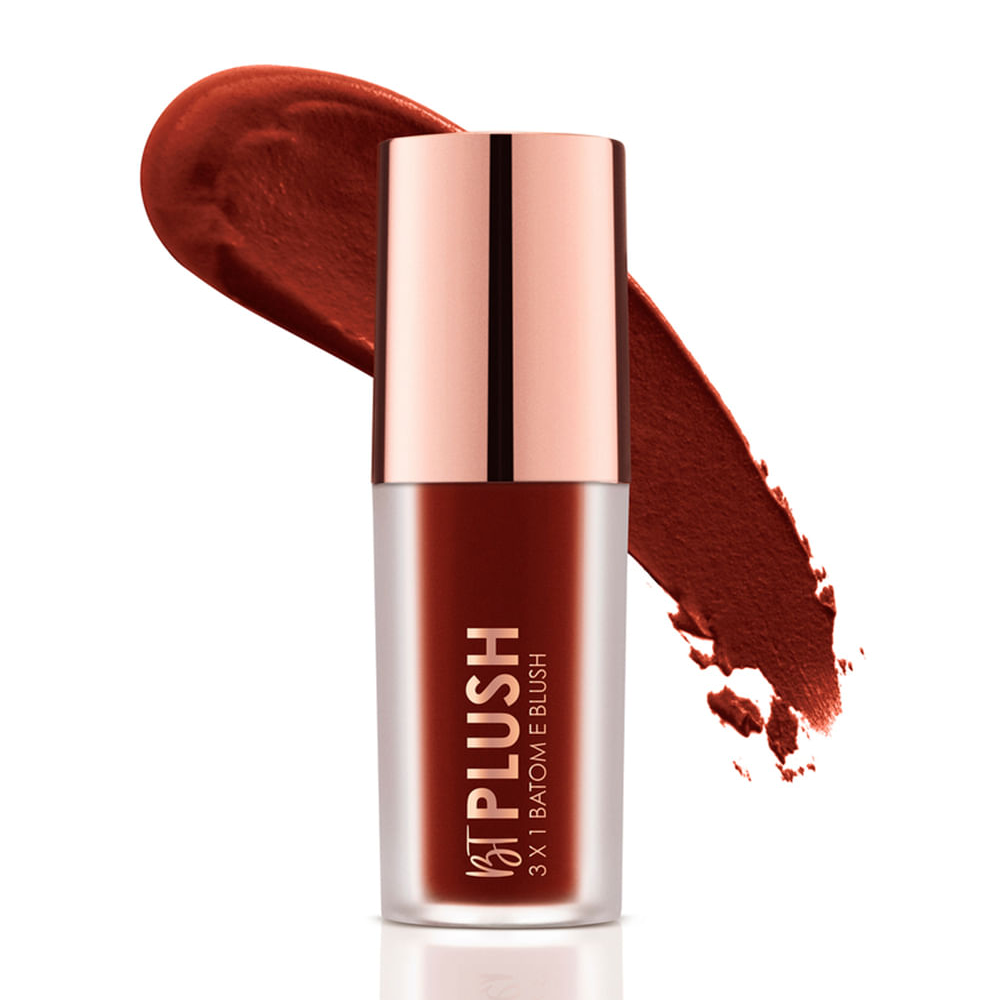 Batom e blush bruna tavares plush 3x1 nuts Batom e blush bruna tavares plush 3x1 nuts