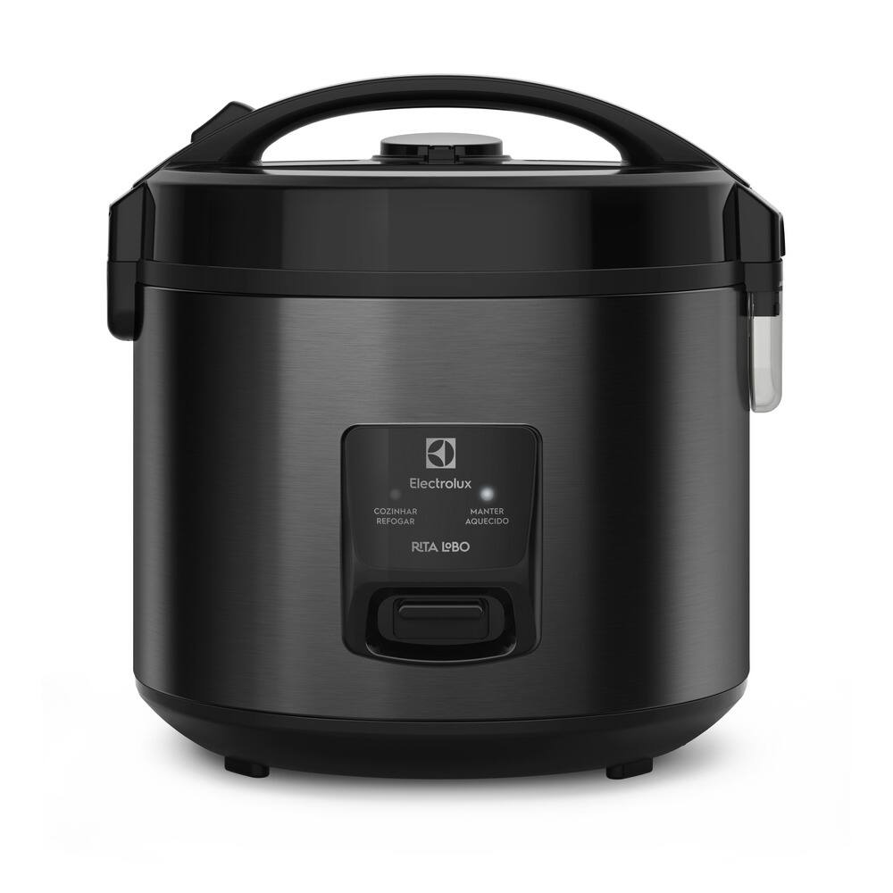 Panela Elétrica Electrolux ERC30 Efficient 700W 2em1 Rita Lobo 3,5L Visor Glass Inox Preto - 110V Panela Elétrica Electrolux ERC30 Efficient 700W 2em1 Rita Lobo 3,5L Visor Glass Inox Preto - 110V