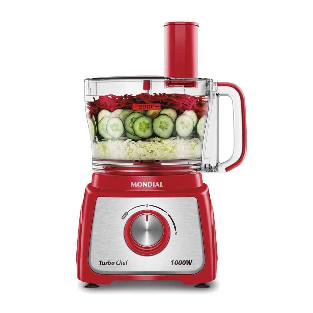 Multiprocessador Mondial Turbo Chef 7 Em 1 - Mpn-01-Re 127V - 110V