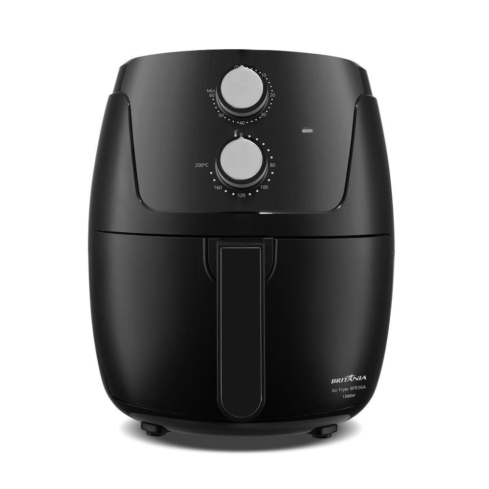 Fritadeira Elétrica Britânia BFR36A Silverstone 4,2L 1500W Air Flow Preta - 110V Fritadeira Elétrica Britânia BFR36A Silverstone 4,2L 1500W Air Flow Preta - 110V