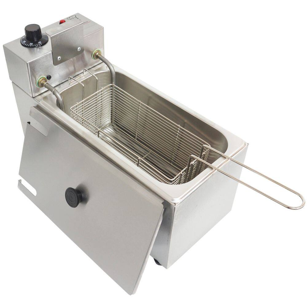 Fritadeira Elétrica com Óleo 3 Litros 1 Cuba com Tampa Industrial Inox Irmãos Ribeiro Frb1c3