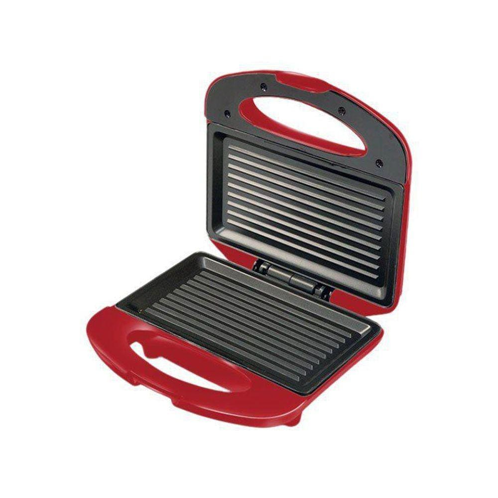 Grill Sanduicheira Mondial Inox Premium S-19 Vermelha 127V Grill Sanduicheira Mondial Inox Premium S-19 Vermelha 127V