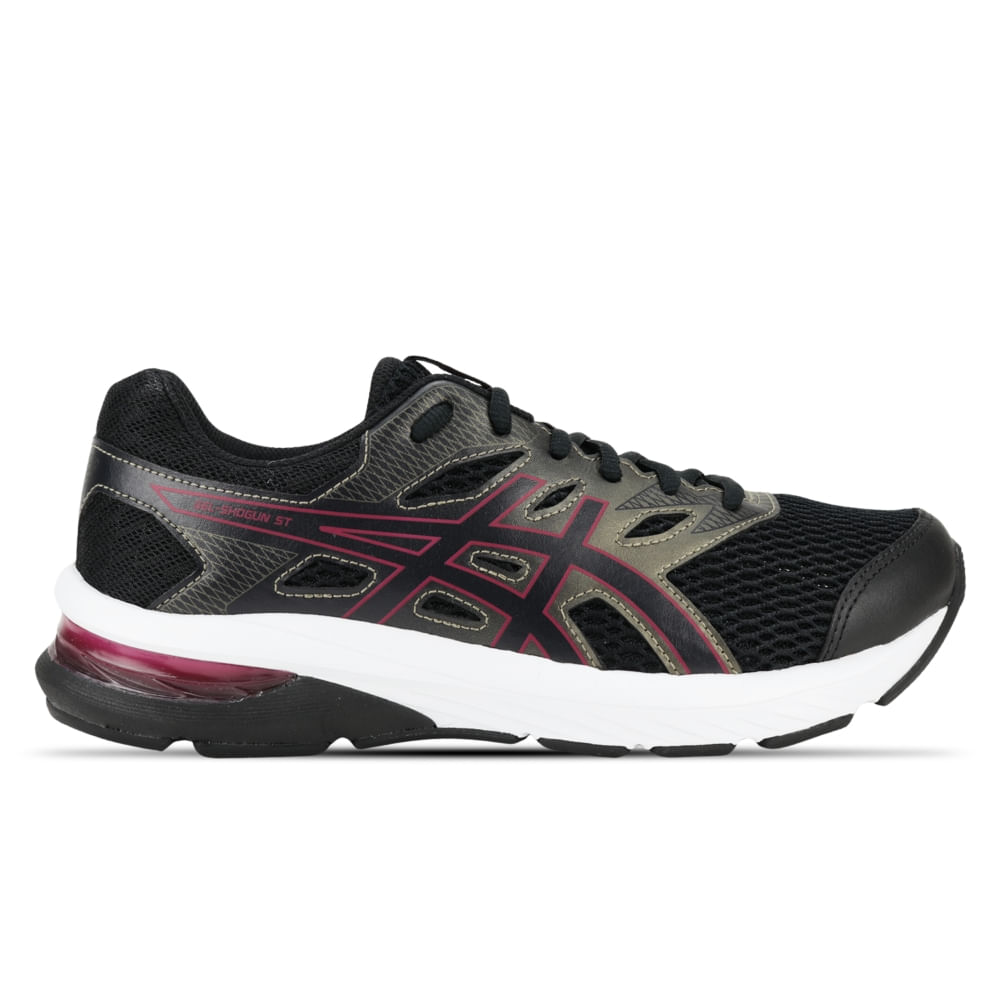 Tênis ASICS GEL-Shogun St - Feminino - Preto/Vermelho