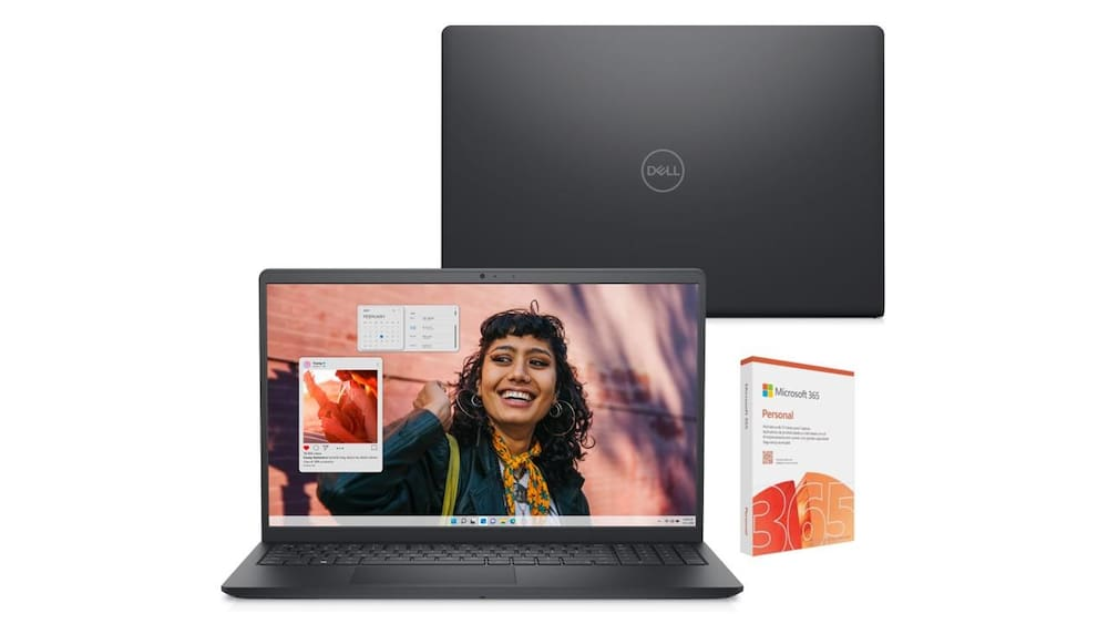 Notebook 15,6" Full HD Dell Inspiron I15-I1300-A30P Windows 11 Intel Core i5 8GB DDR4 512GB SSD Preto + Microsoft 365 Personal