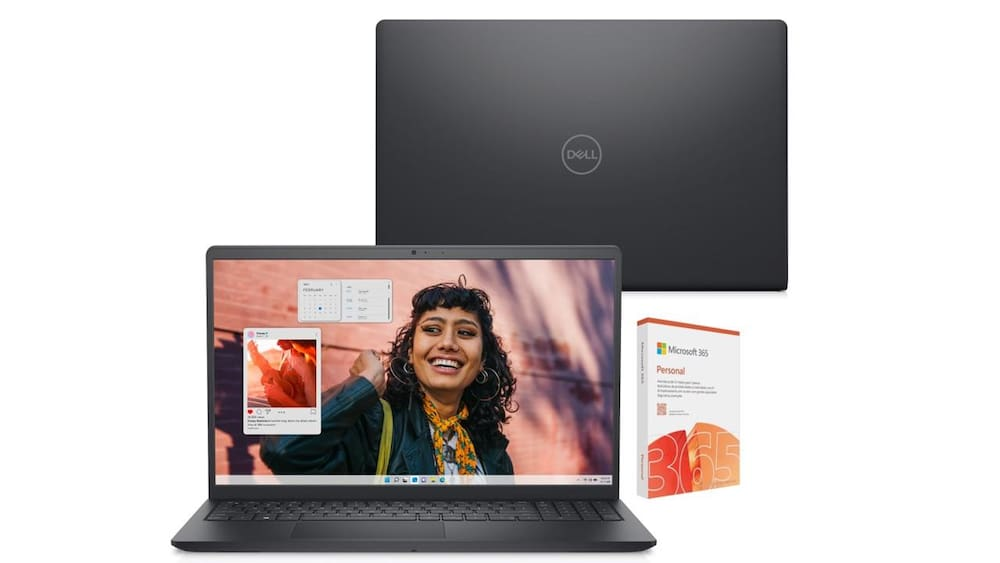 Notebook 15,6" Full HD Dell Inspiron I15-I3100-A15P Windows 11 Intel Core i3 8GB DDR4 512GB SSD Preto + Microsoft 365 Personal