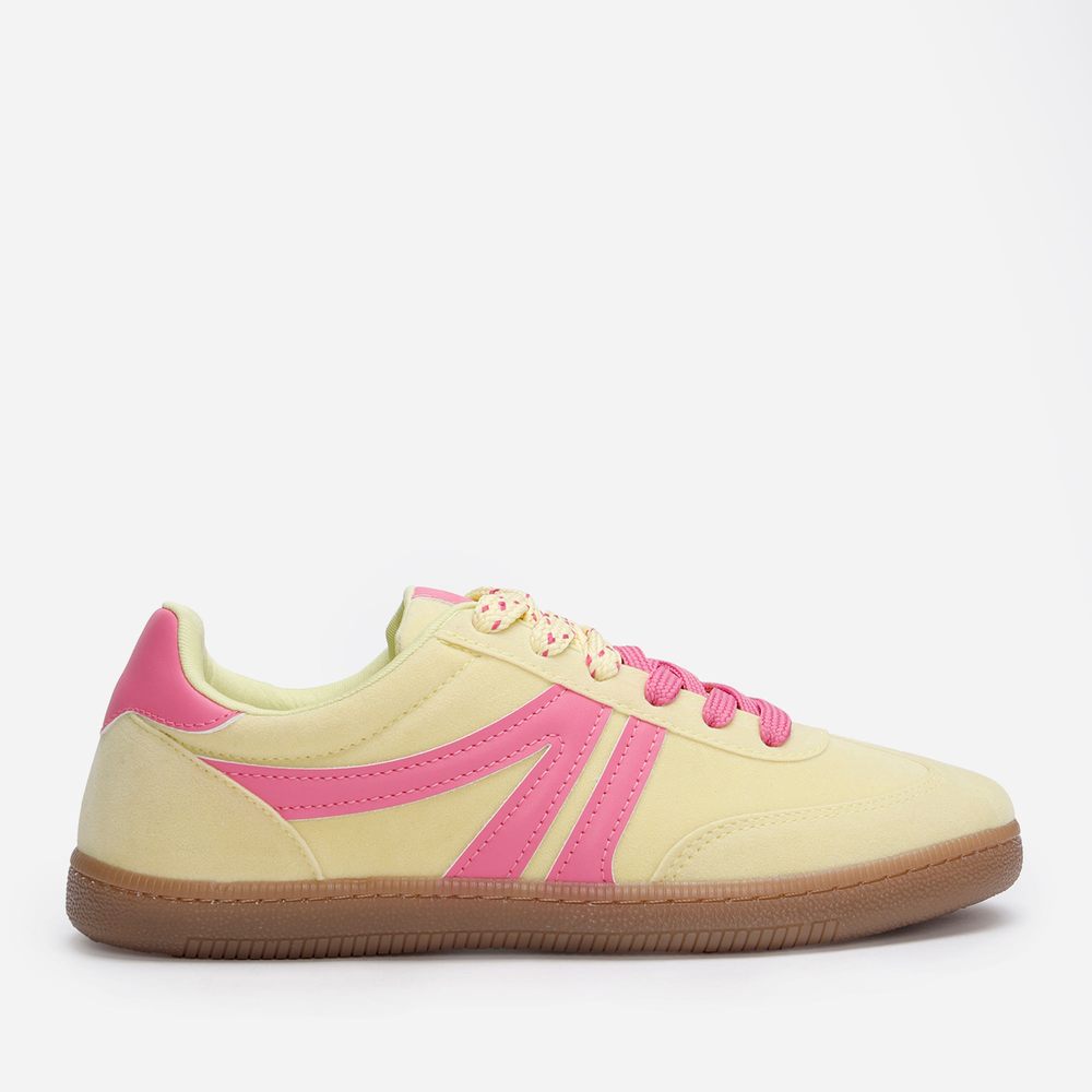 Tênis bossa com recortes ace amarelo Tênis bossa com recortes ace amarelo