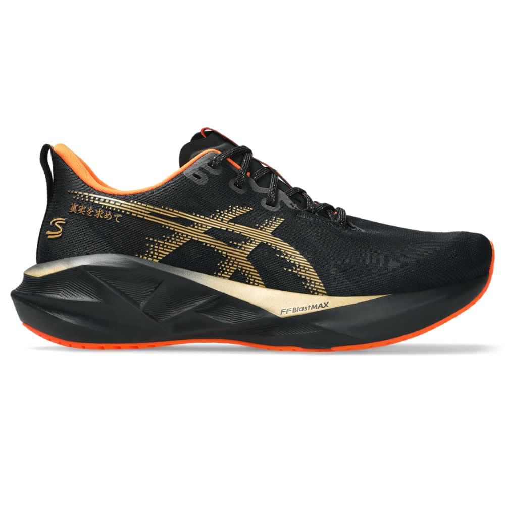 Tênis ASICS Novablast 5 Senna Samurai - Masculino - BLACK/PURE GOLD Tênis ASICS Novablast 5 Senna Samurai - Masculino - BLACK/PURE GOLD