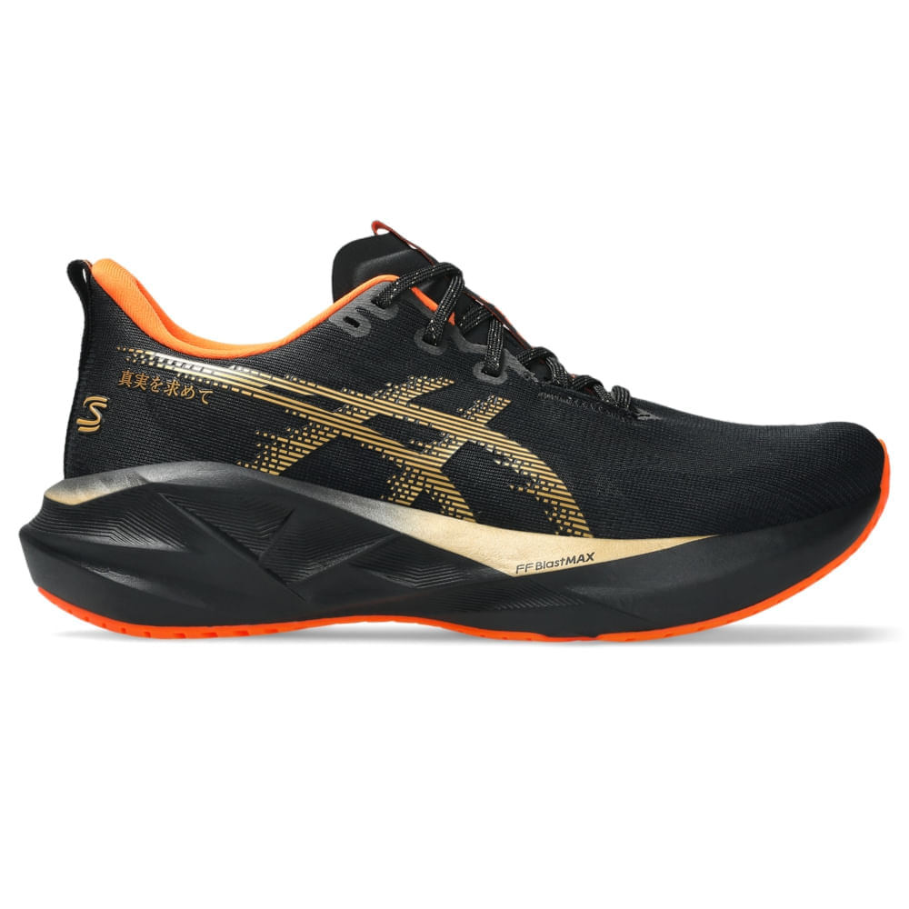 Tênis ASICS Novablast 5 Senna Samurai - Feminino - BLACK/PURE GOLD Tênis ASICS Novablast 5 Senna Samurai - Feminino - BLACK/PURE GOLD