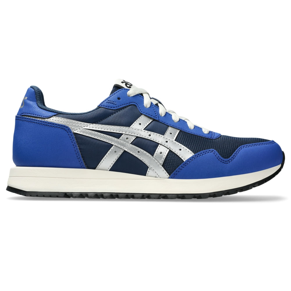 Tênis ASICS Tiger Runner - Unissex - Azul/Prata Tênis ASICS Tiger Runner - Unissex - Azul/Prata
