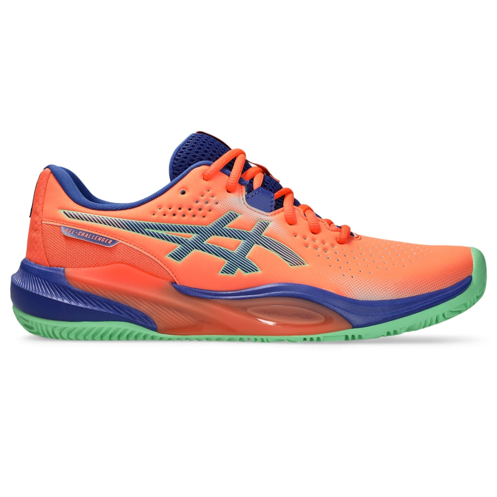 Tênis ASICS Gel-Challenger 15 Padel - Masculino - Laranja/Azul Tênis ASICS Gel-Challenger 15 Padel - Masculino - Laranja/Azul
