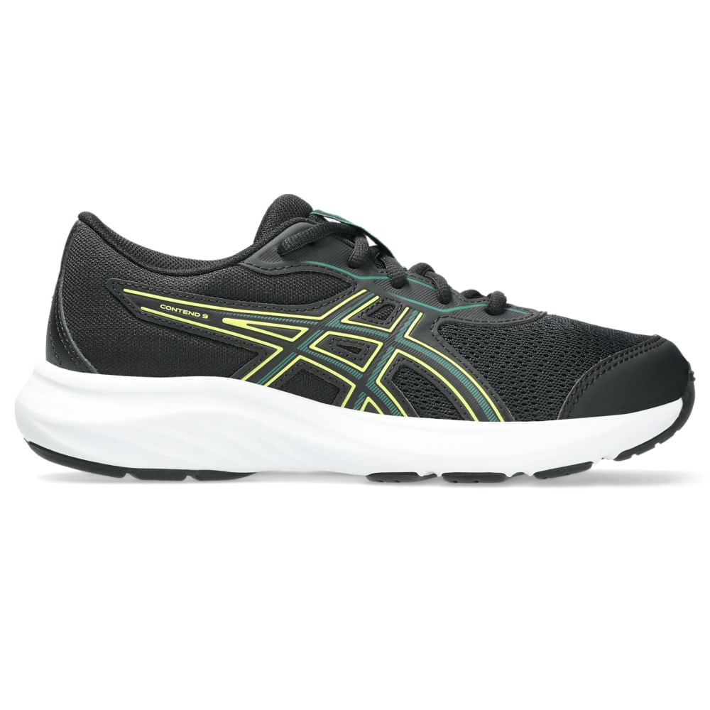 Tênis ASICS Contend 9 GS - Infantil - Preto/Verde Tênis ASICS Contend 9 GS - Infantil - Preto/Verde
