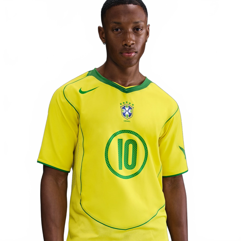 Camisa Brasil Nike Reedição Total 90 Ronaldinho Masculina Camisa Brasil Nike Reedição Total 90 Ronaldinho Masculina