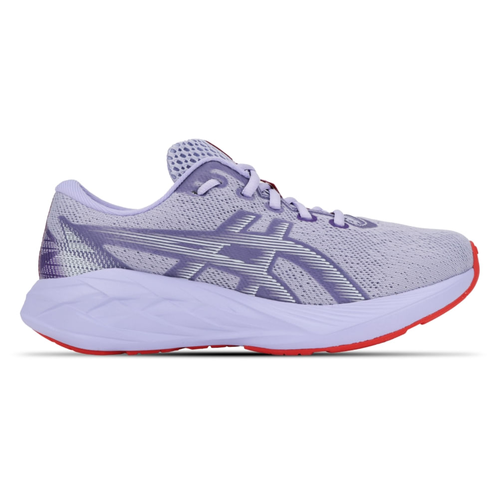 Tênis ASICS Novablast 5 GS - Infantil - Roxo/Branco