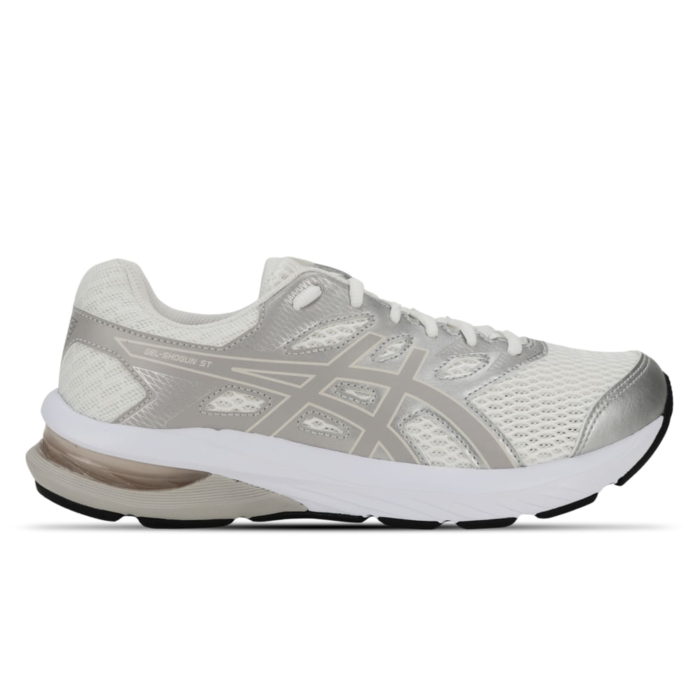 Tênis ASICS GEL-Shogun St - Feminino - Branco/Prata Tênis ASICS GEL-Shogun St - Feminino - Branco/Prata