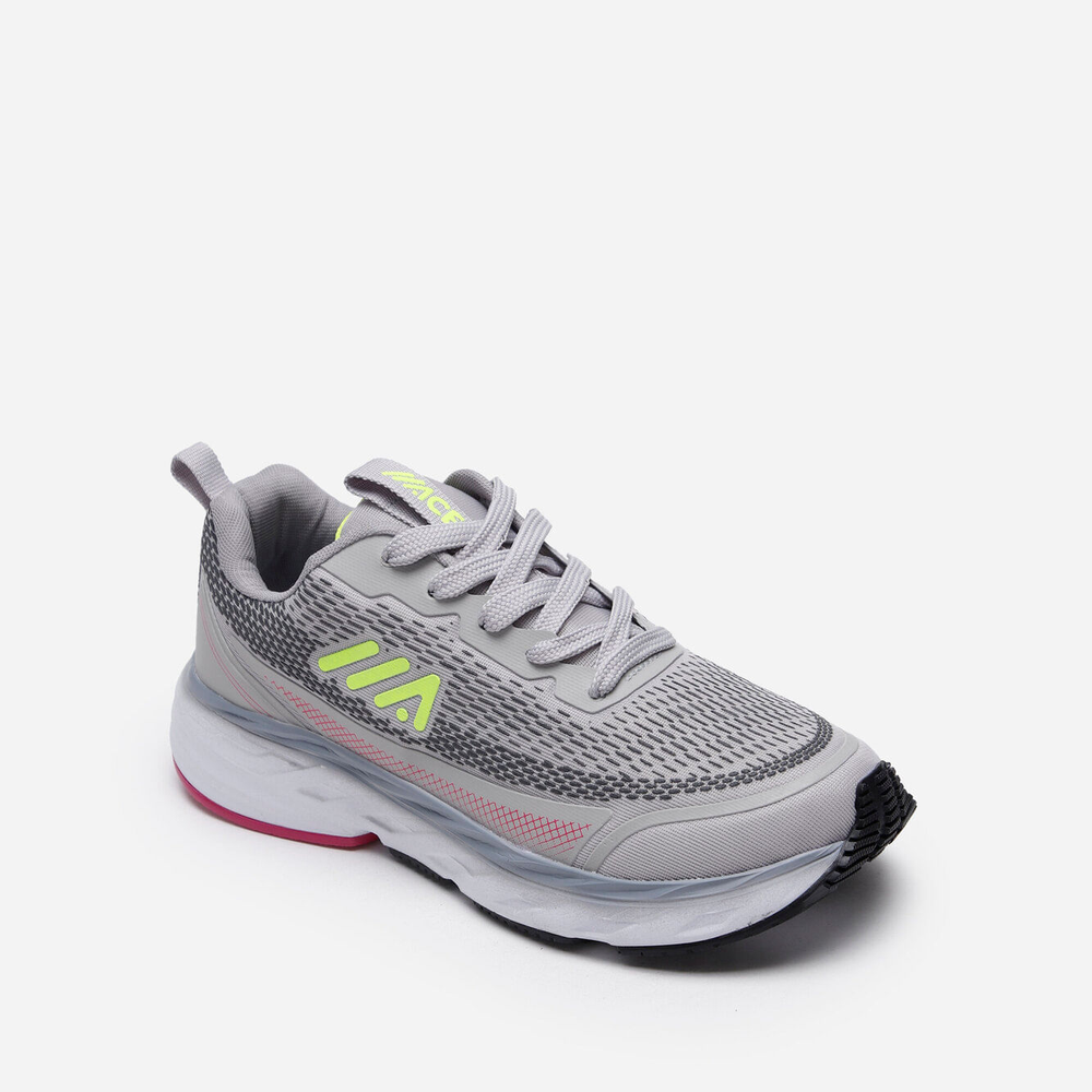 Tênis esportivo feminino sola degradê ace cinza Tênis esportivo feminino sola degradê ace cinza