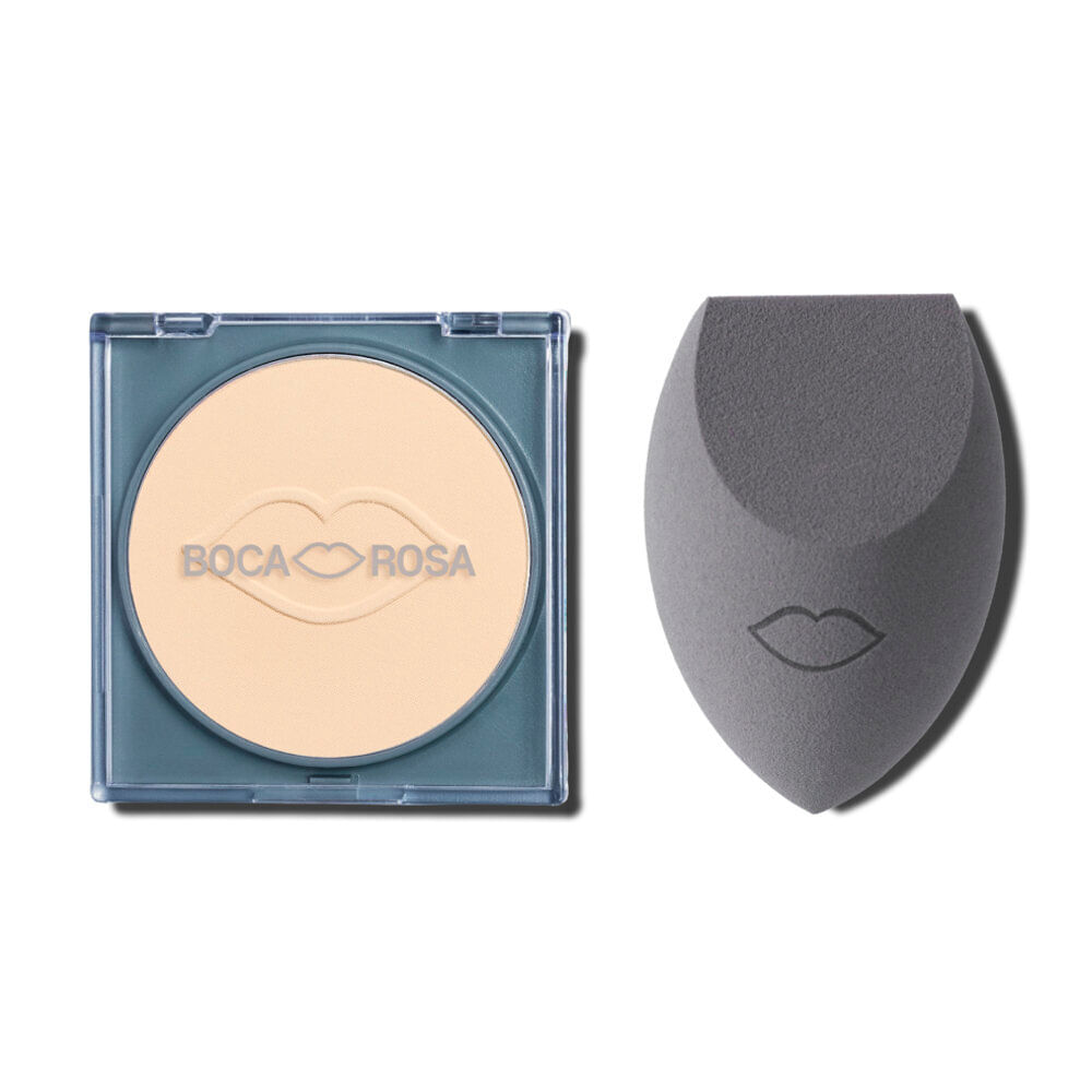 Kit boca rosa esponja e pó translúcido cuscuz Kit boca rosa esponja e pó translúcido cuscuz