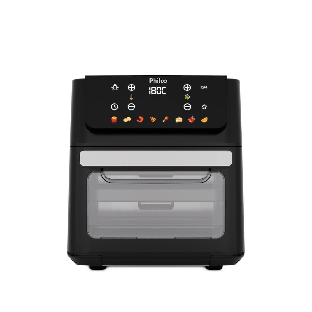 Fritadeira Elétrica Air Fryer Philco Oven PAF11B Visor Removível Preta - 110V Fritadeira Elétrica Air Fryer Philco Oven PAF11B Visor Removível Preta - 110V