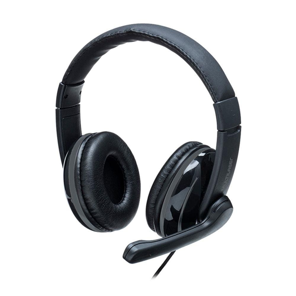 Fone De Ouvido Headset Pro Multilaser PH316 P2 Preto Fone De Ouvido Headset Pro Multilaser PH316 P2 Preto