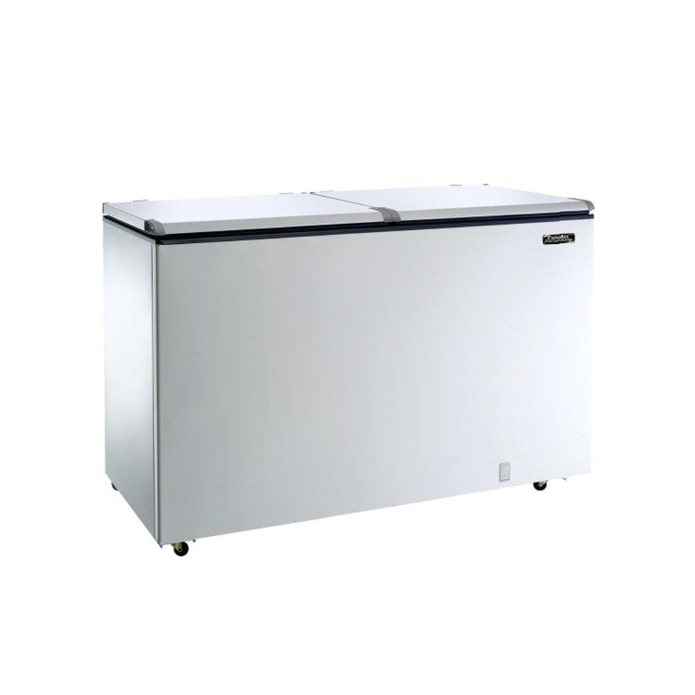 Freezer Horizontal Esmaltec 468 Litros ECH500 | Porta Cega, Dupla Ação, Branco - Freezer Horizontal Esmaltec 468 Litros